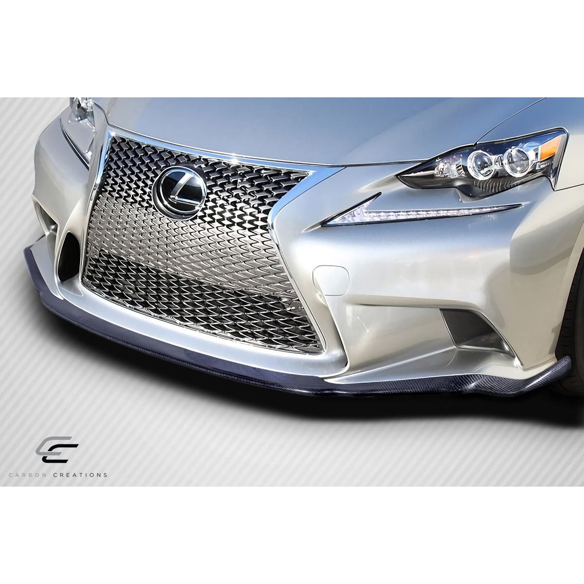 Modify your Lexus IS Series 2014 with our Exterior/Front Bumpers or Lips - Front view angle of front lip spoiler on Lexus IS