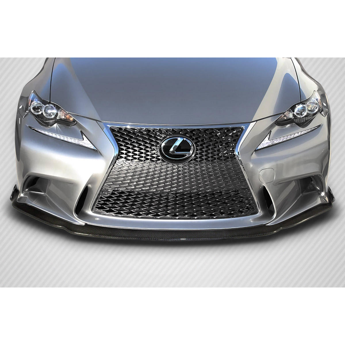 Modify your Lexus IS Series 2014 with our Exterior/Front Bumpers or Lips - Front view of part angled slightly downward