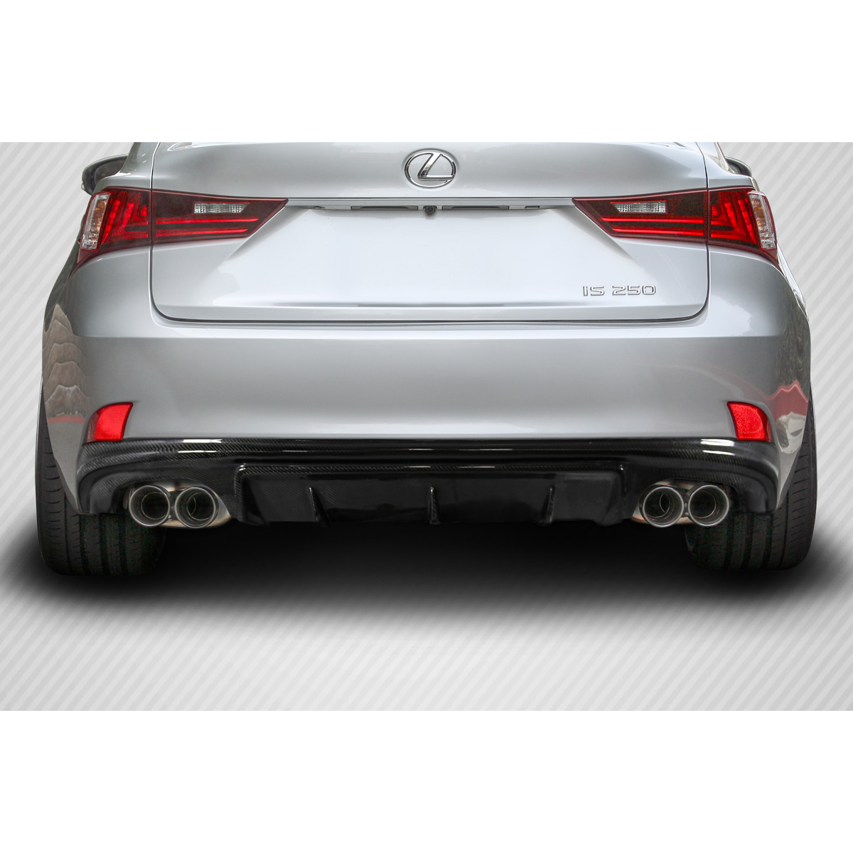 Modify your Lexus IS Series 2014 with our Exterior/Diffusers - Rear view showing the rear diffuser from low angle