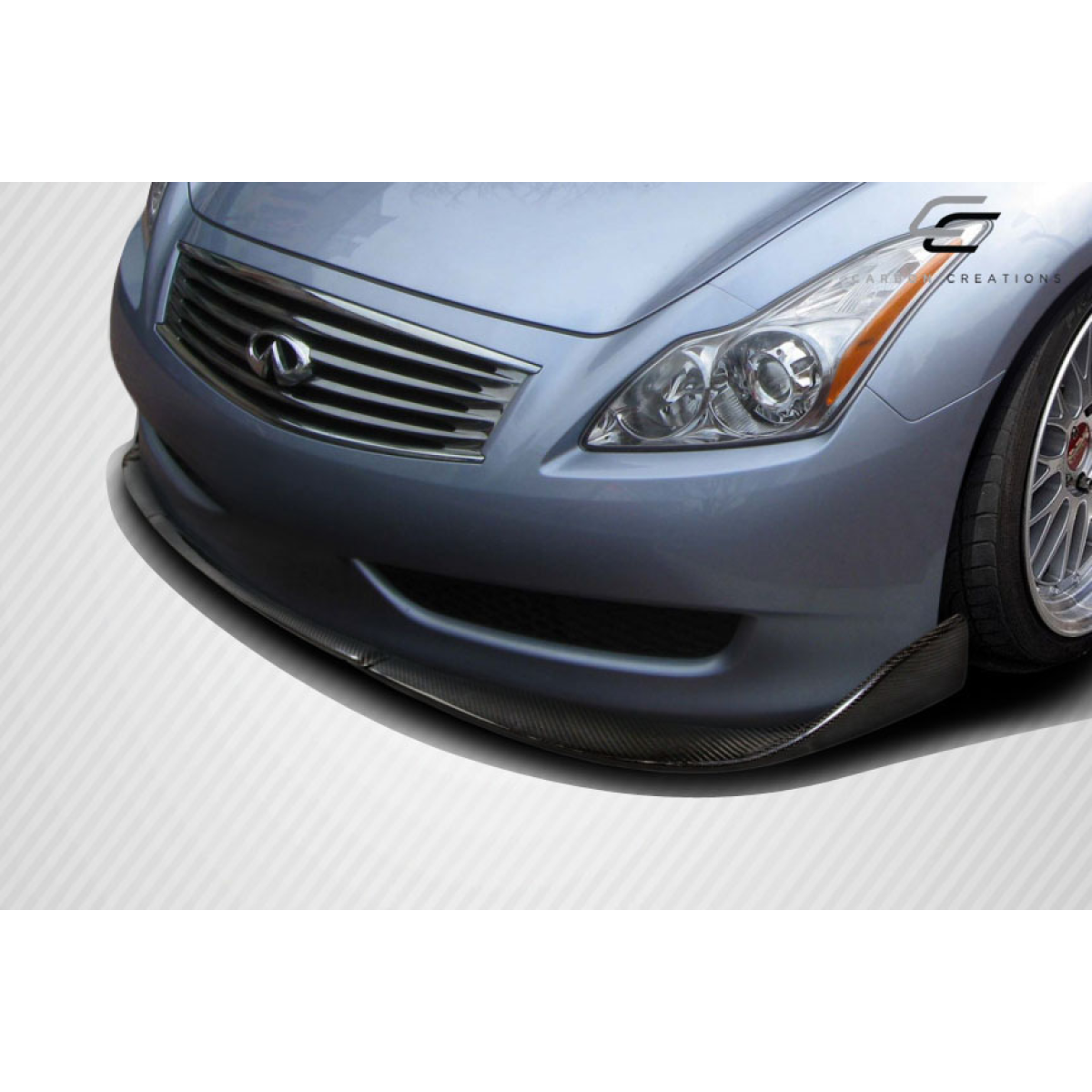 Modify your Infiniti G37 2008 with our Exterior/Front Bumpers or Lips - Front view angled slightly upward