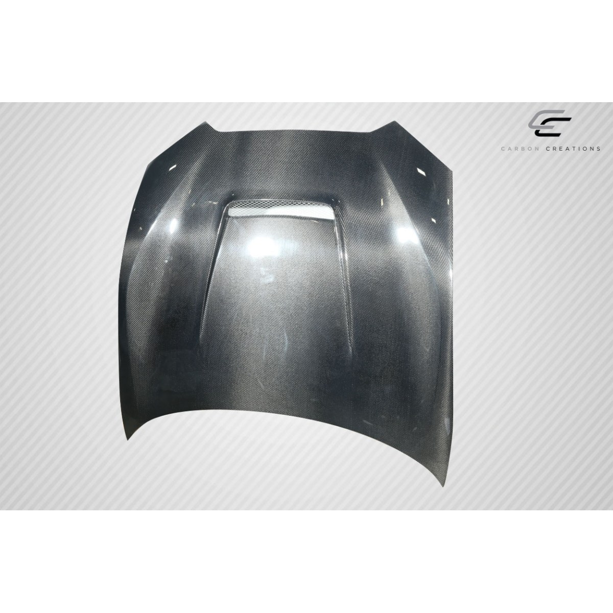 Modify your Mazda Miata 2016 with our Exterior/Hoods - Front view of carbon fiber hood part