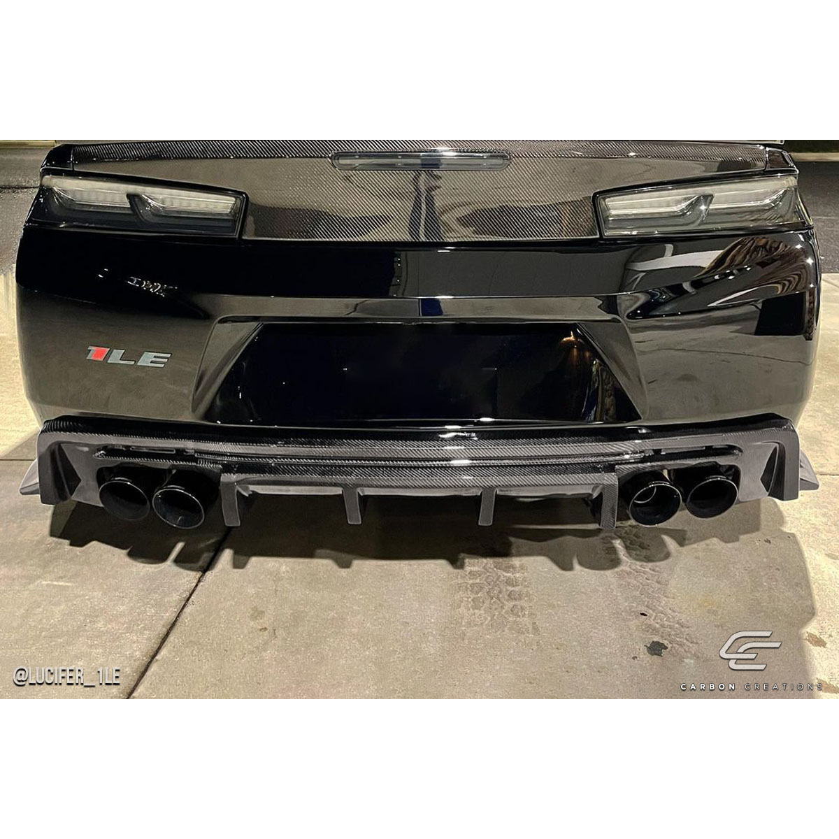 Modify your Chevrolet Camaro 2016 with our Exterior/Diffusers - Rear view of vehicle low angle shot