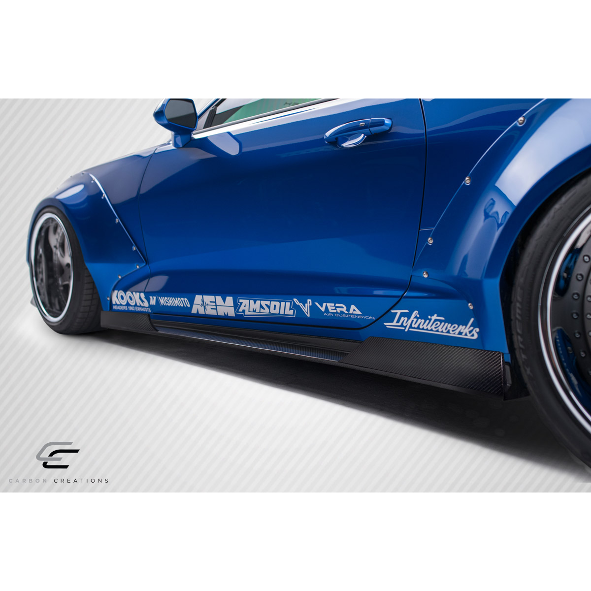 Modify your Chevrolet Camaro 2016 with our Exterior/Other Exterior - Part is viewed at a low side angle