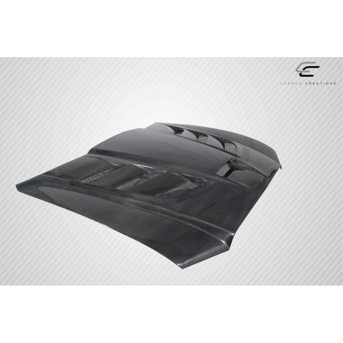 Modify your Dodge Charger 2011 with our Exterior/Hoods - Part shown at a slight angle from above