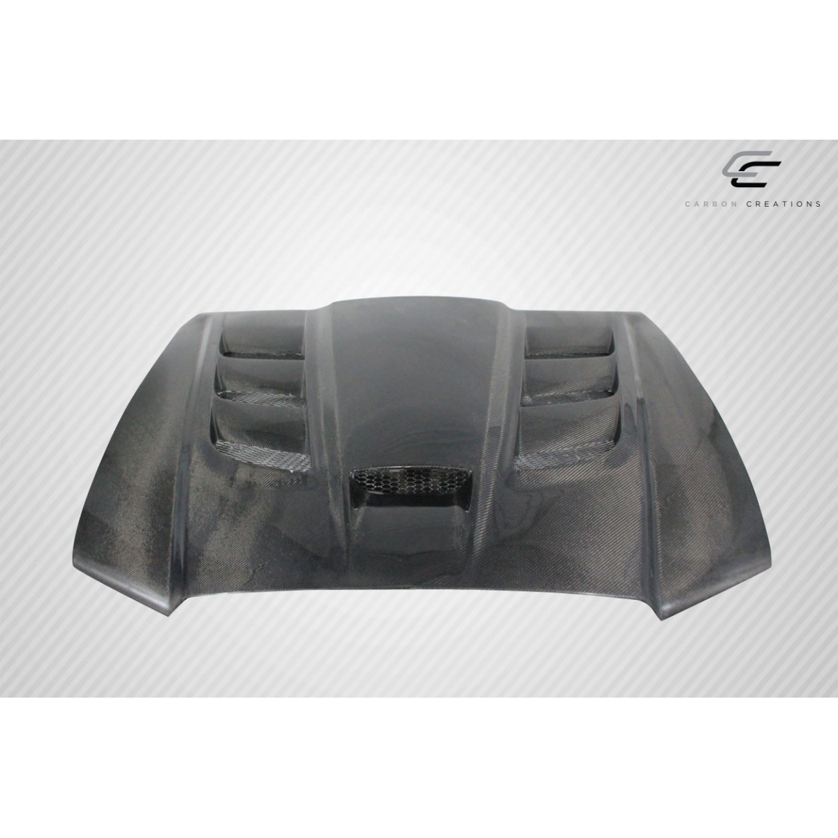 Modify your Dodge Charger 2011 with our Exterior/Hoods - Top down view of carbon fiber hood