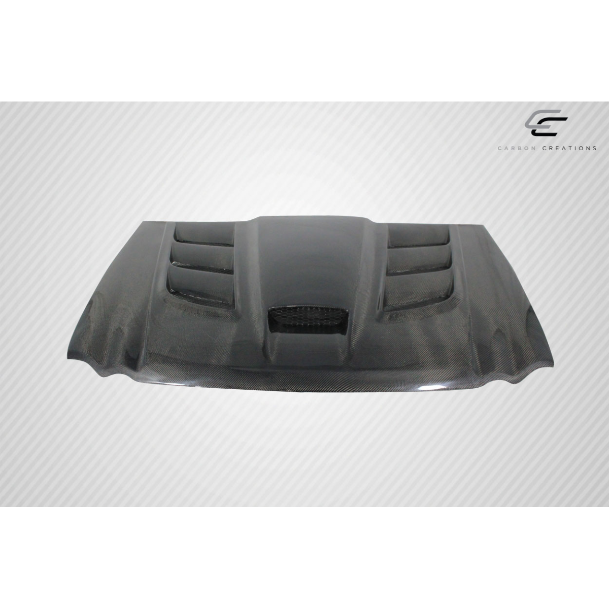 Modify your Jeep Cherokee 2005 with our Exterior/Hoods - Front view angled down slightly