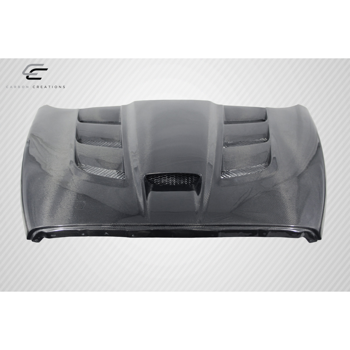 Modify your Dodge Ram 2002 with our Exterior/Hoods - Top down view at a slight angle