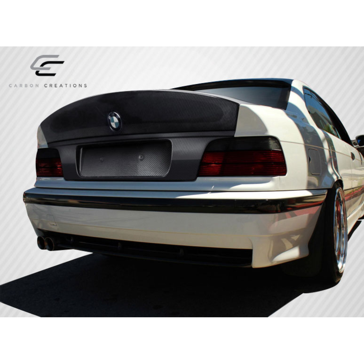 Modify your BMW 3-Series 1992 with our Exterior/Trunks - Rear low angle view of BMW 3 Series trunk