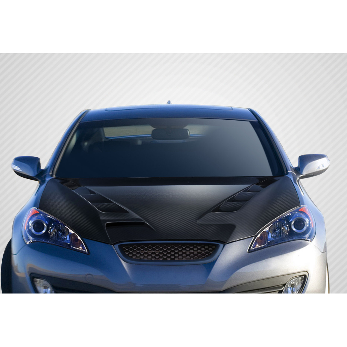 Modify your Genesis G70 2010 with our Exterior/Hoods - Frontal view of hood at a slight angle