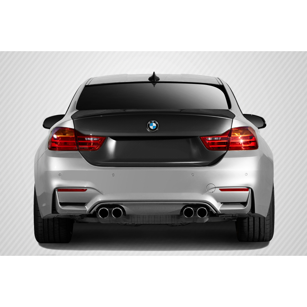 Modify your BMW 4-Series 2014 with our Exterior/Trunks - Rear view angle of BMW 4 Series with trunk lid