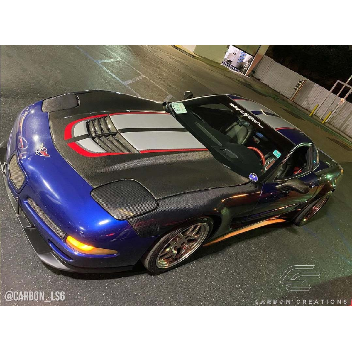 Modify your Chevrolet Corvette 1997 with our Exterior/Hoods - Top down view of the vehicle