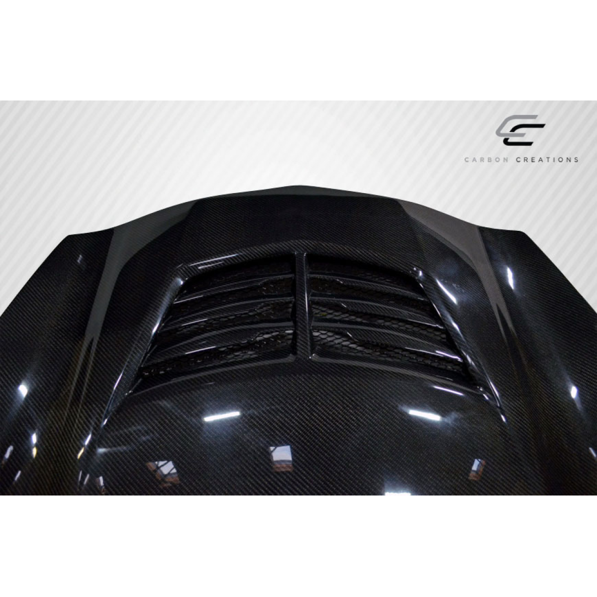 Modify your Chevrolet Corvette 2014 with our Exterior/Hoods - Top down view of the carbon fiber hood