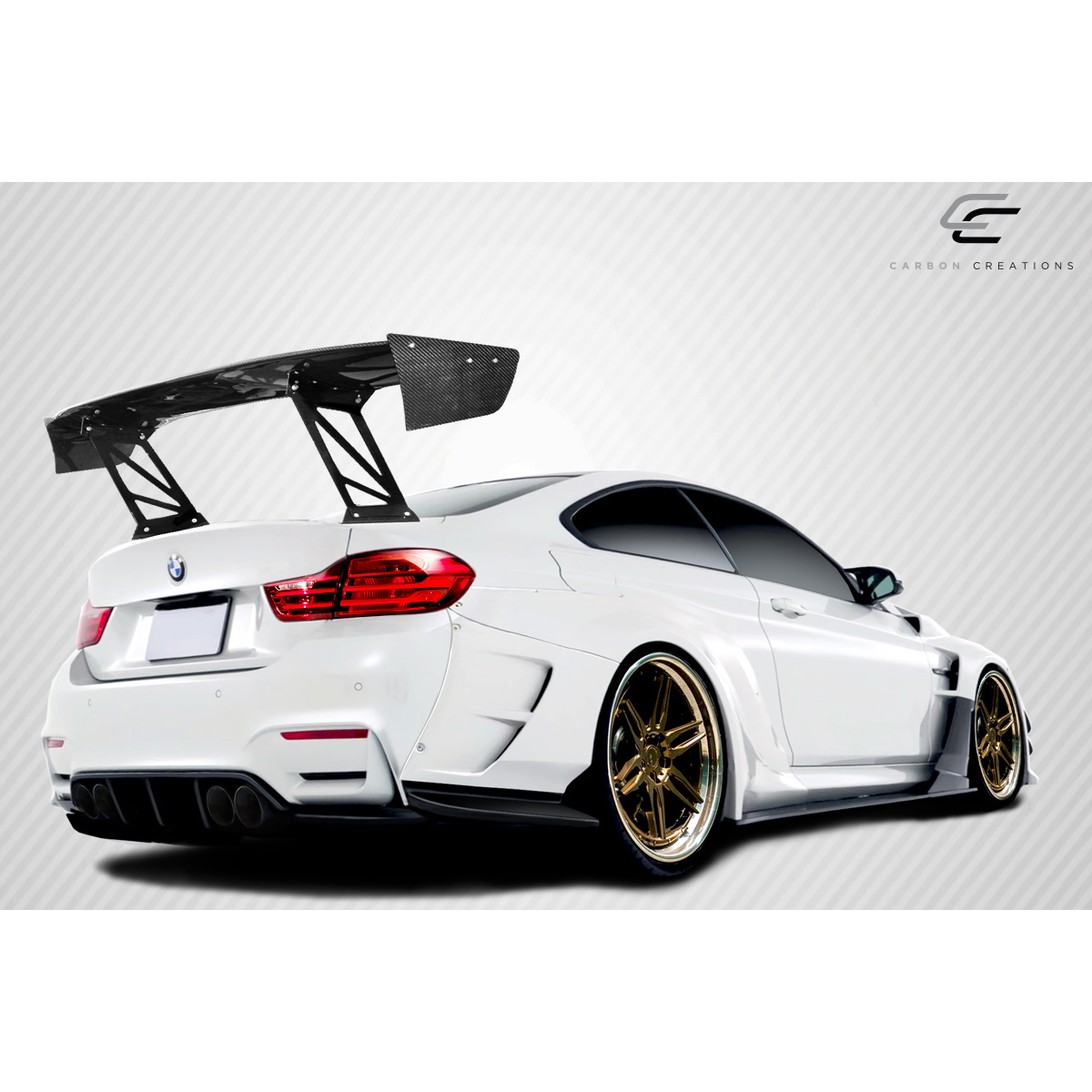 Modify your Universal   with our Exterior/Complete Body Kits - Rear angle high view showing custom wing design