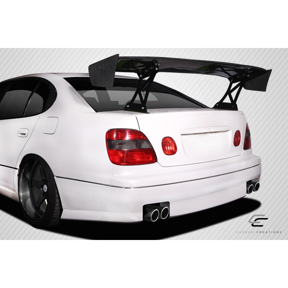 Modify your Universal   with our Exterior/Complete Body Kits - Rear view showing wing at a slight angle
