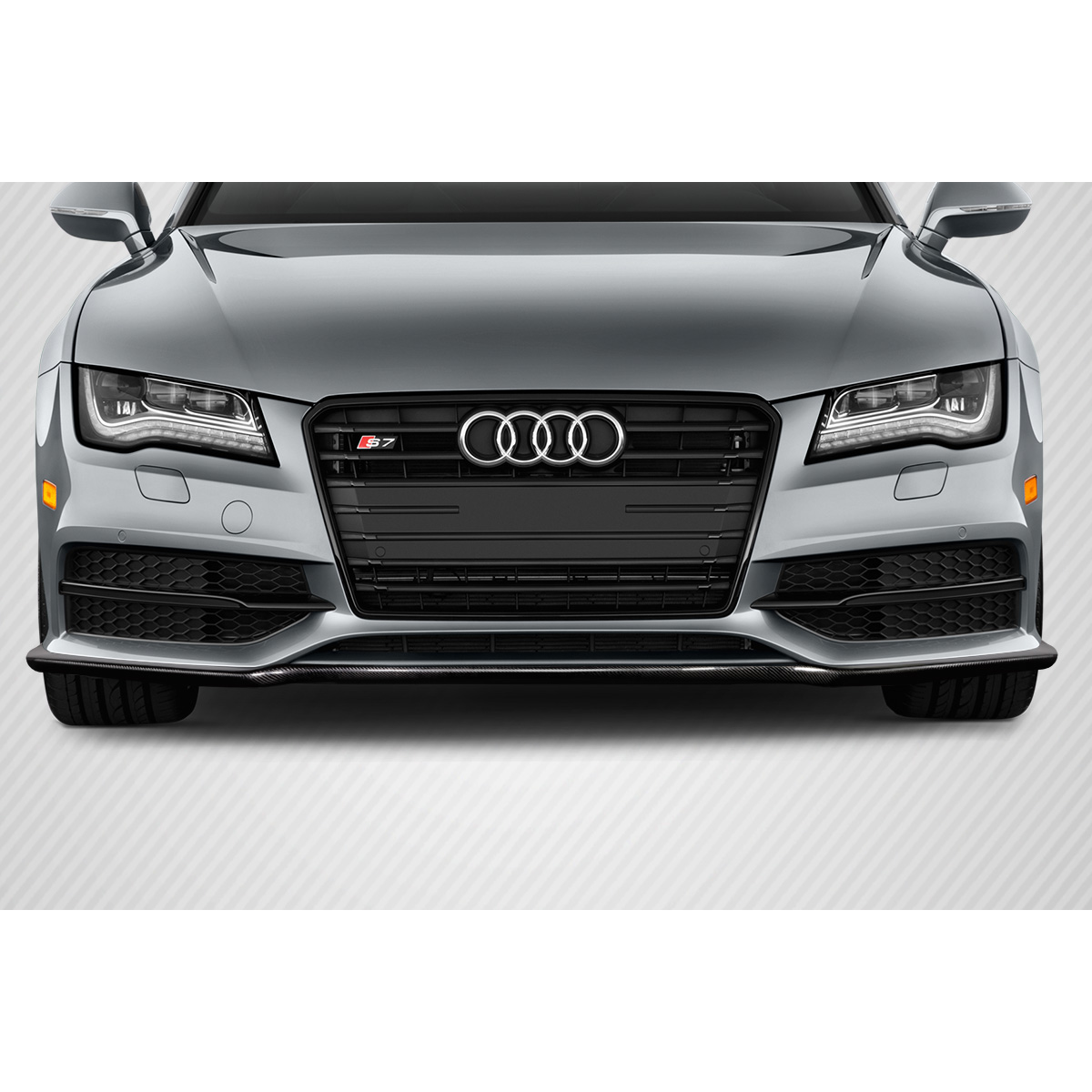 Modify your Audi A7 2012 with our Exterior/Front Bumpers or Lips - Front view of the vehicle at zero degree angle