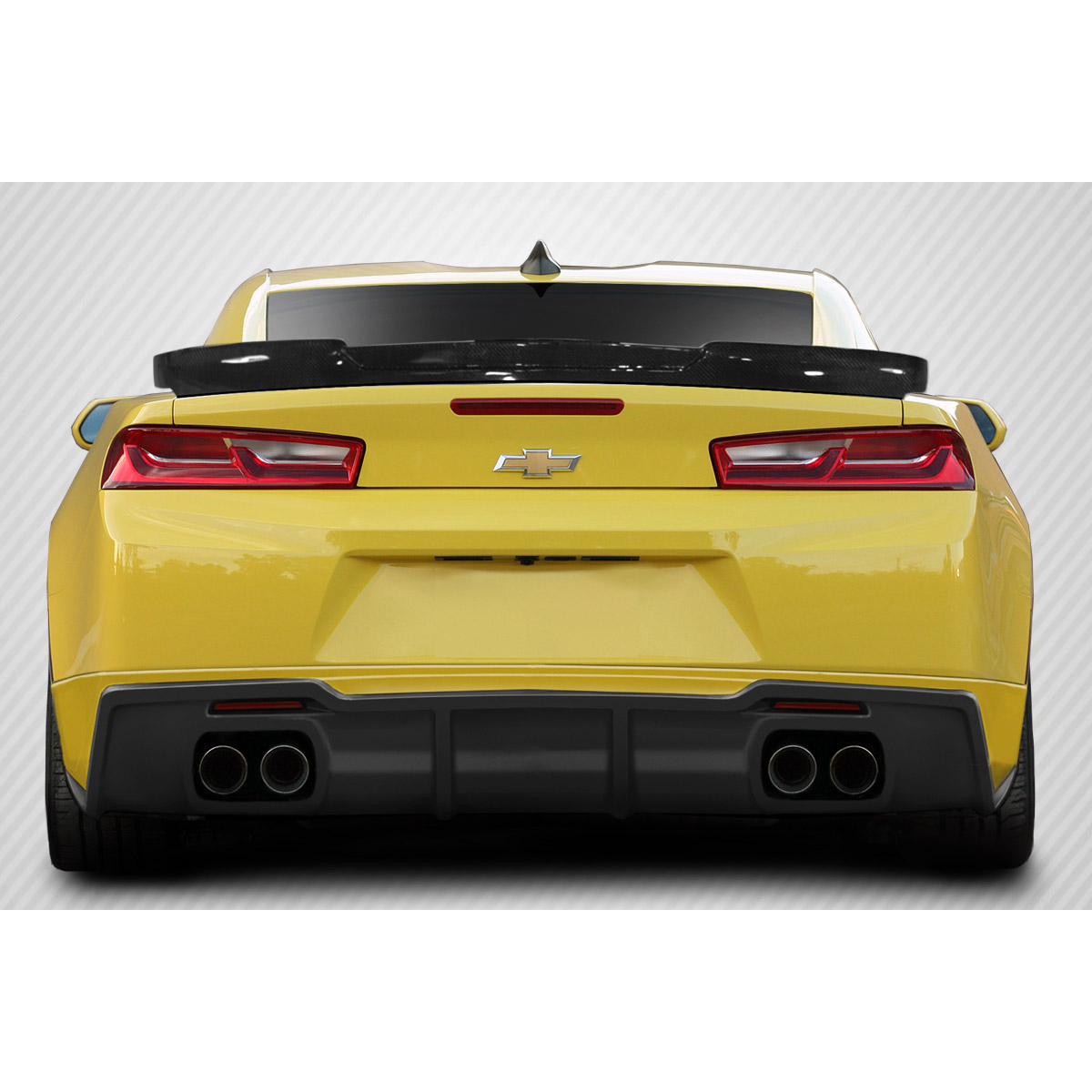 Modify your Chevrolet Camaro 2016 with our Exterior/Complete Body Kits - Rear view angle of a Chevrolet Camaro