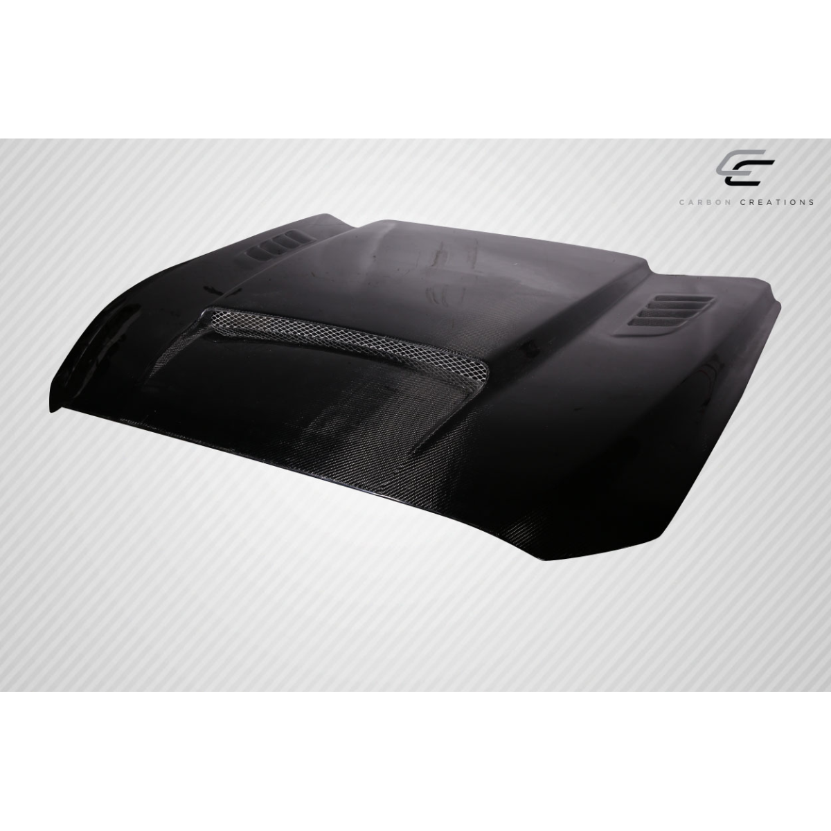 Modify your Ford Mustang 2015 with our Exterior/Hoods - Angle showing top view of hood part