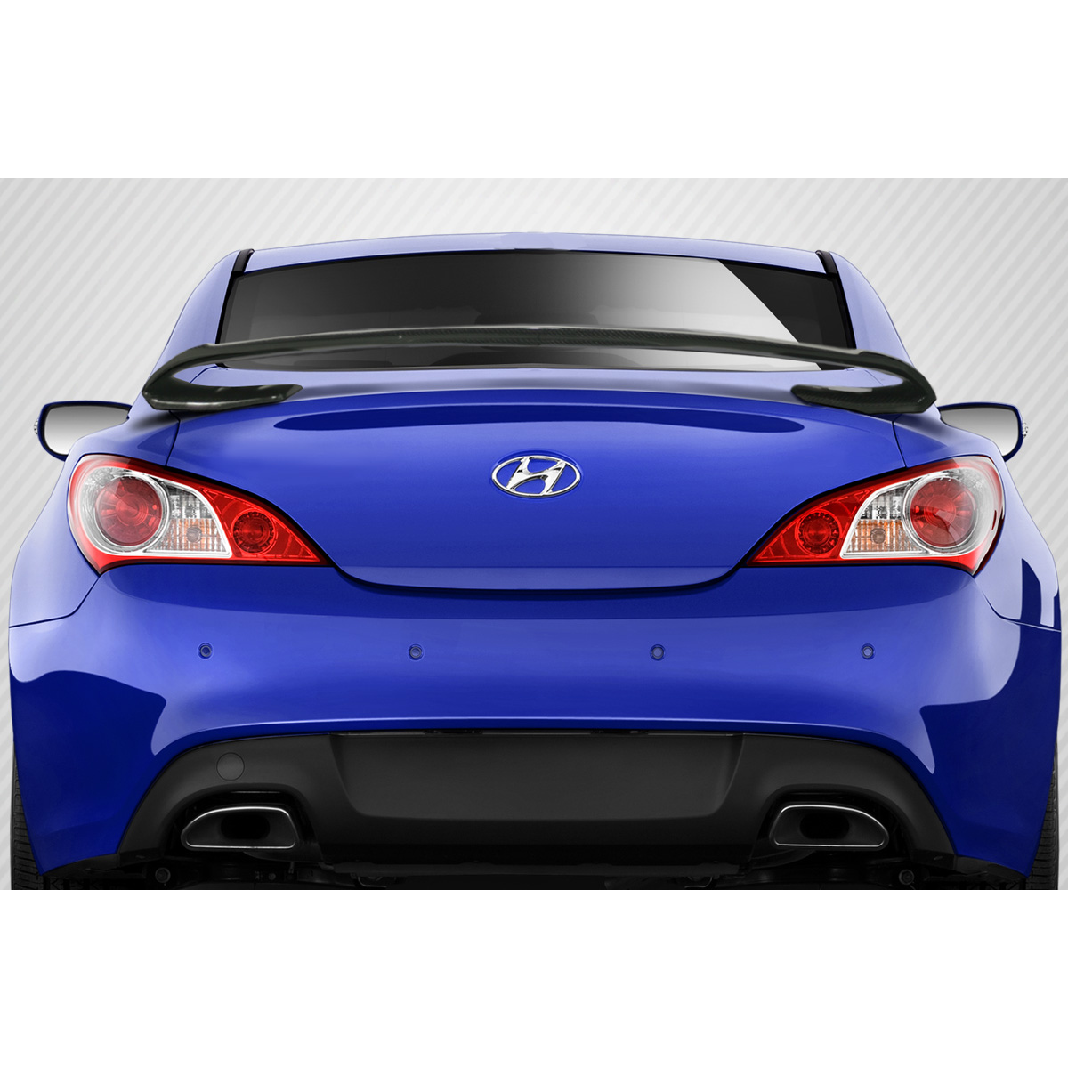 Modify your Genesis G70 2010 with our Exterior/Wings - Rear view of vehicle at a straight angle