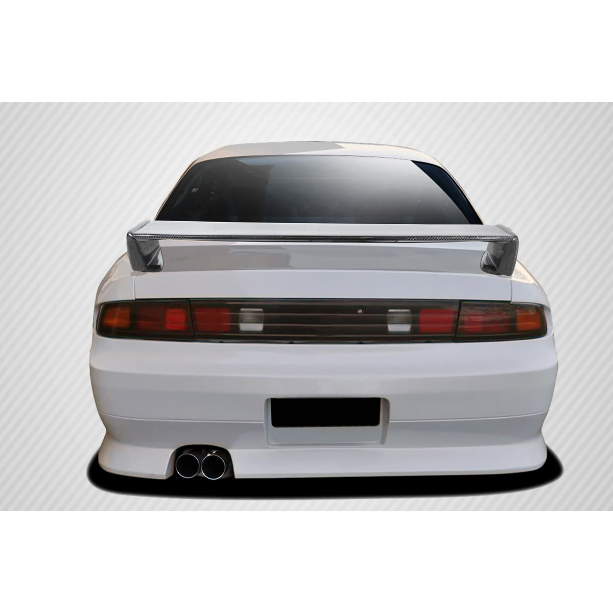 Modify your Nissan 240SX 1995 with our Exterior/Wings - Rear view angle of the vehicle is visible