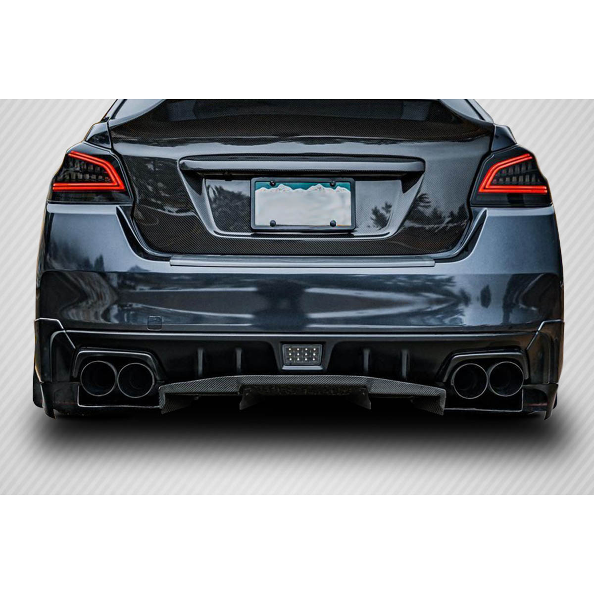 Modify your Subaru Impreza 2015 with our Exterior/Diffusers - View from rear slightly above ground level