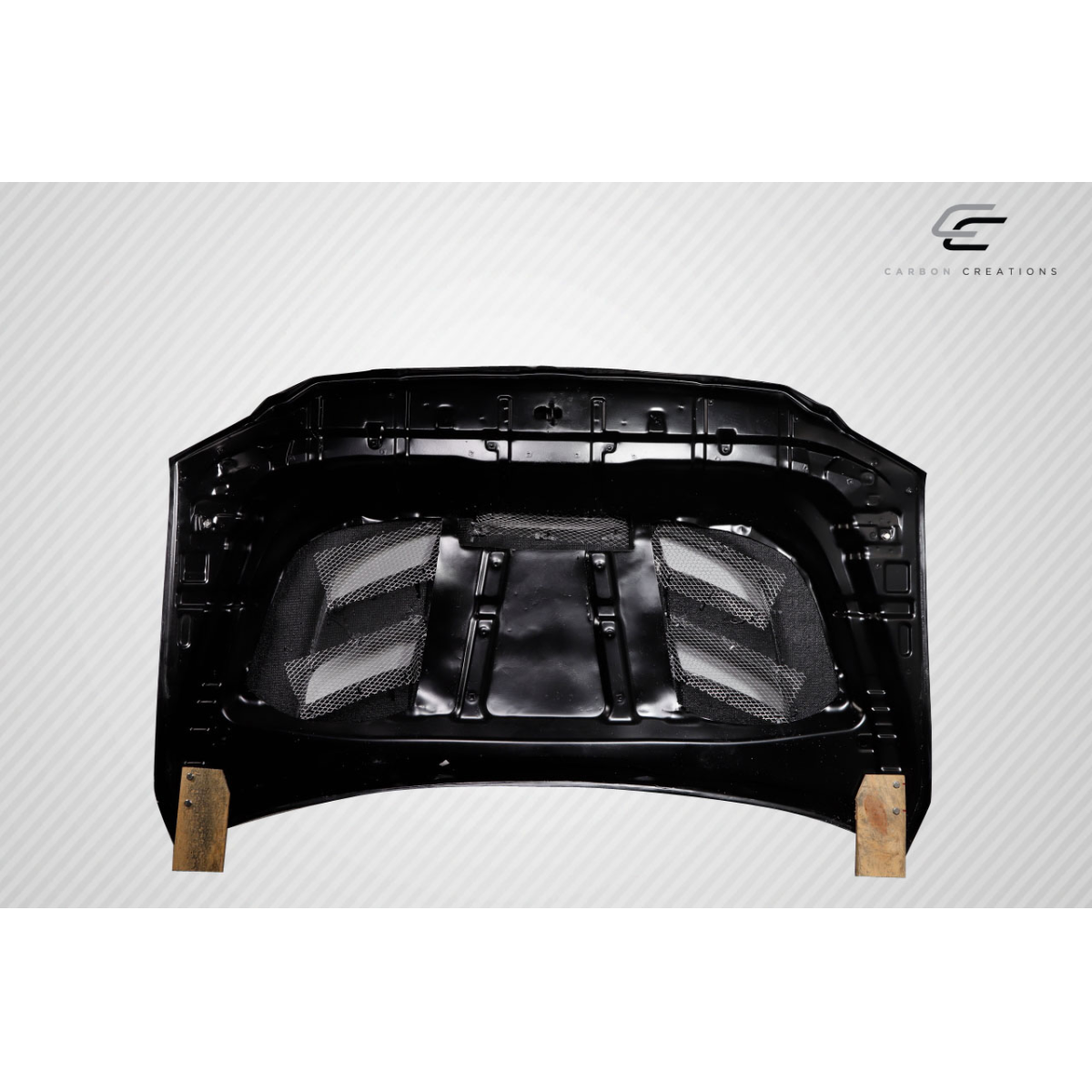 Modify your Toyota Tundra 2014 with our Exterior/Hoods - Top view of the hood at a flat angle