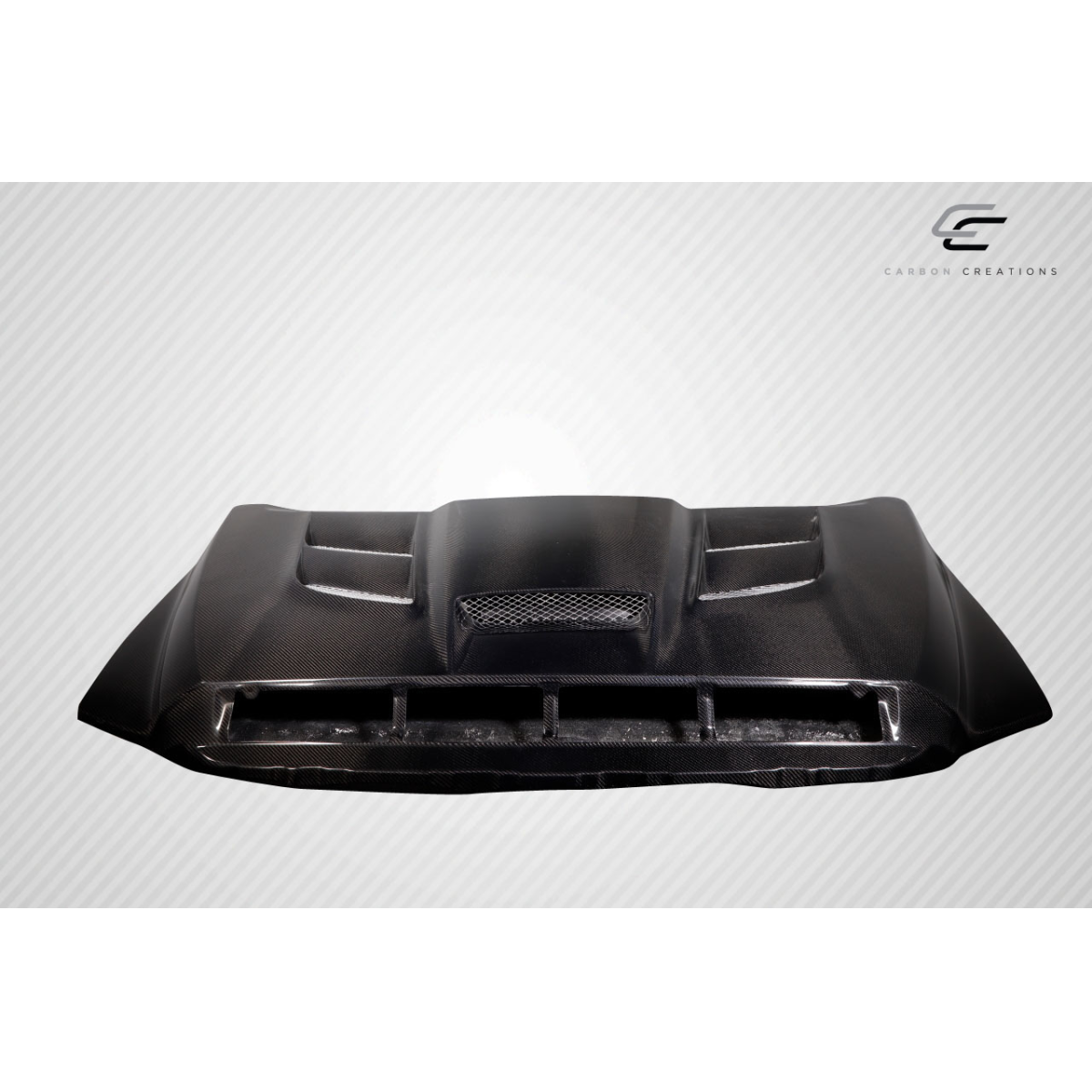 Modify your Toyota Tundra 2014 with our Exterior/Hoods - Viewed from the front at a slight angle