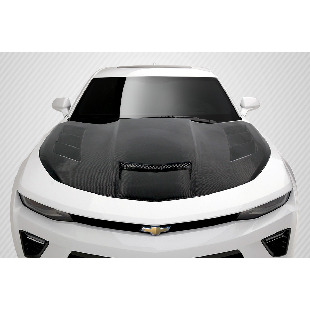 Modify your Chevrolet Camaro 2016 with our Exterior/Hoods - Top down angle view of Camaro hood