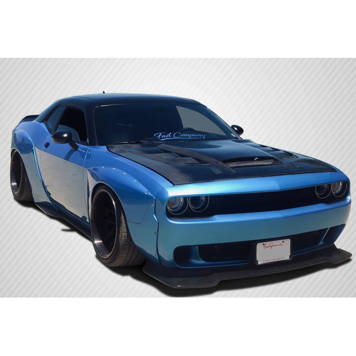 Modify your Dodge Challenger 2008 with our Exterior/Hoods - Front angle view highlighting hood design