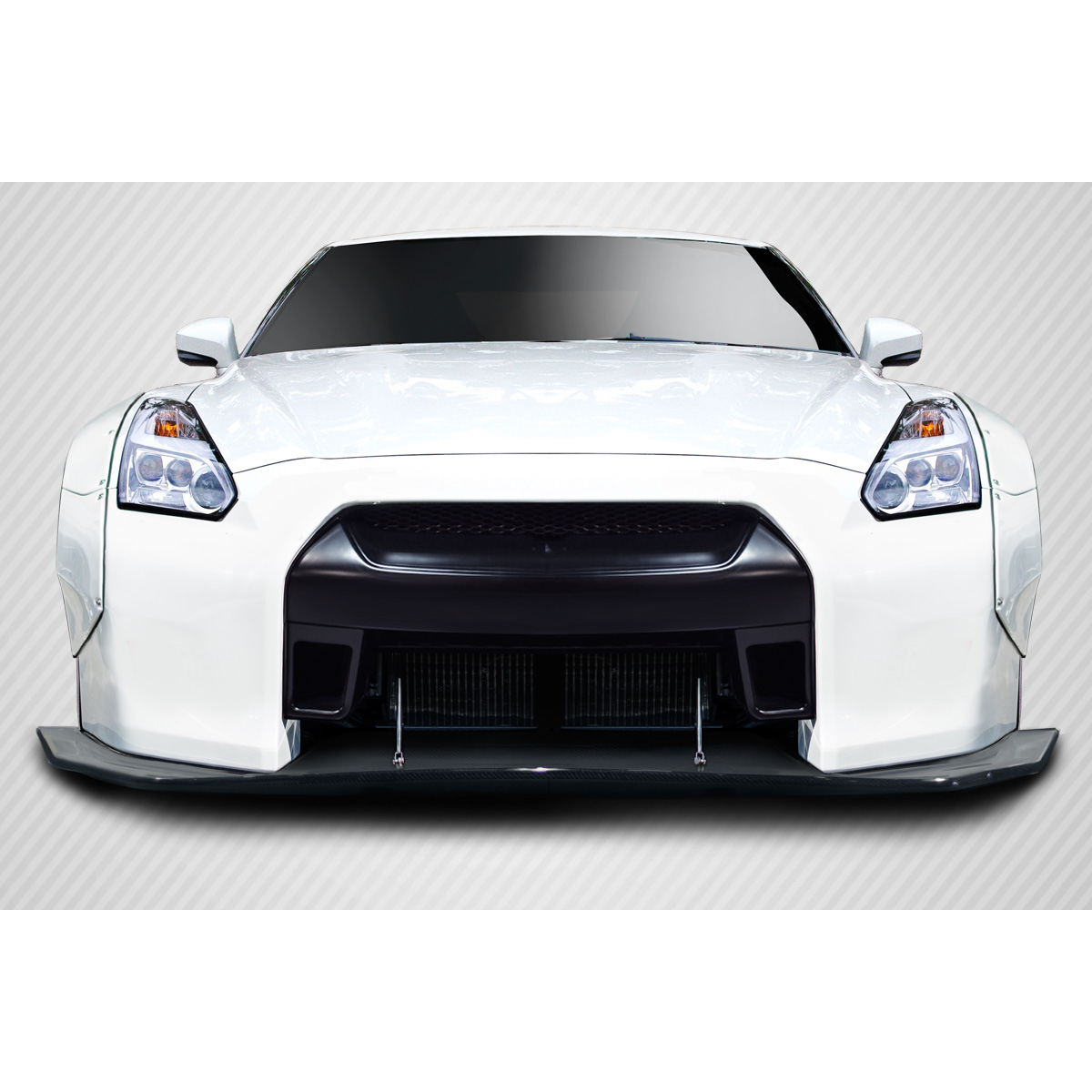 Modify your Nissan GT-R 2009 with our Exterior/Other Exterior - Front view of car part at a straight angle