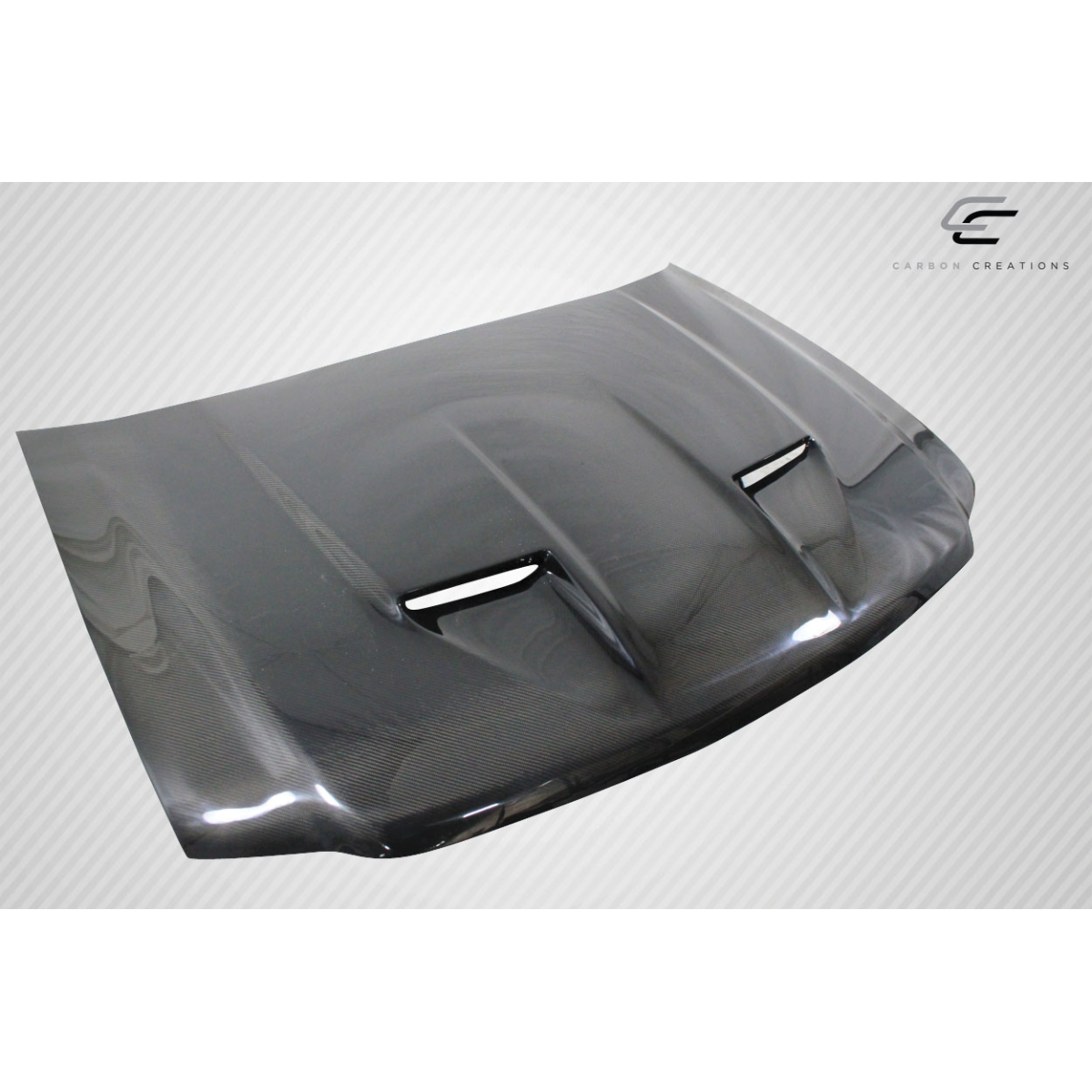 Modify your Ford F-150 1997 with our Exterior/Hoods - Hood viewed from a slight angle above