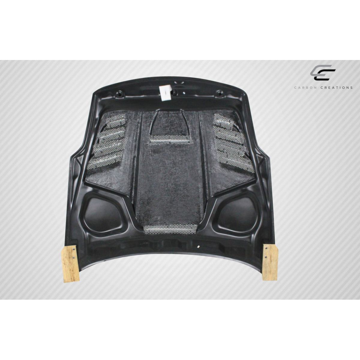 Modify your Nissan 350Z 2003 with our Exterior/Hoods - Front view of the carbon fiber hood