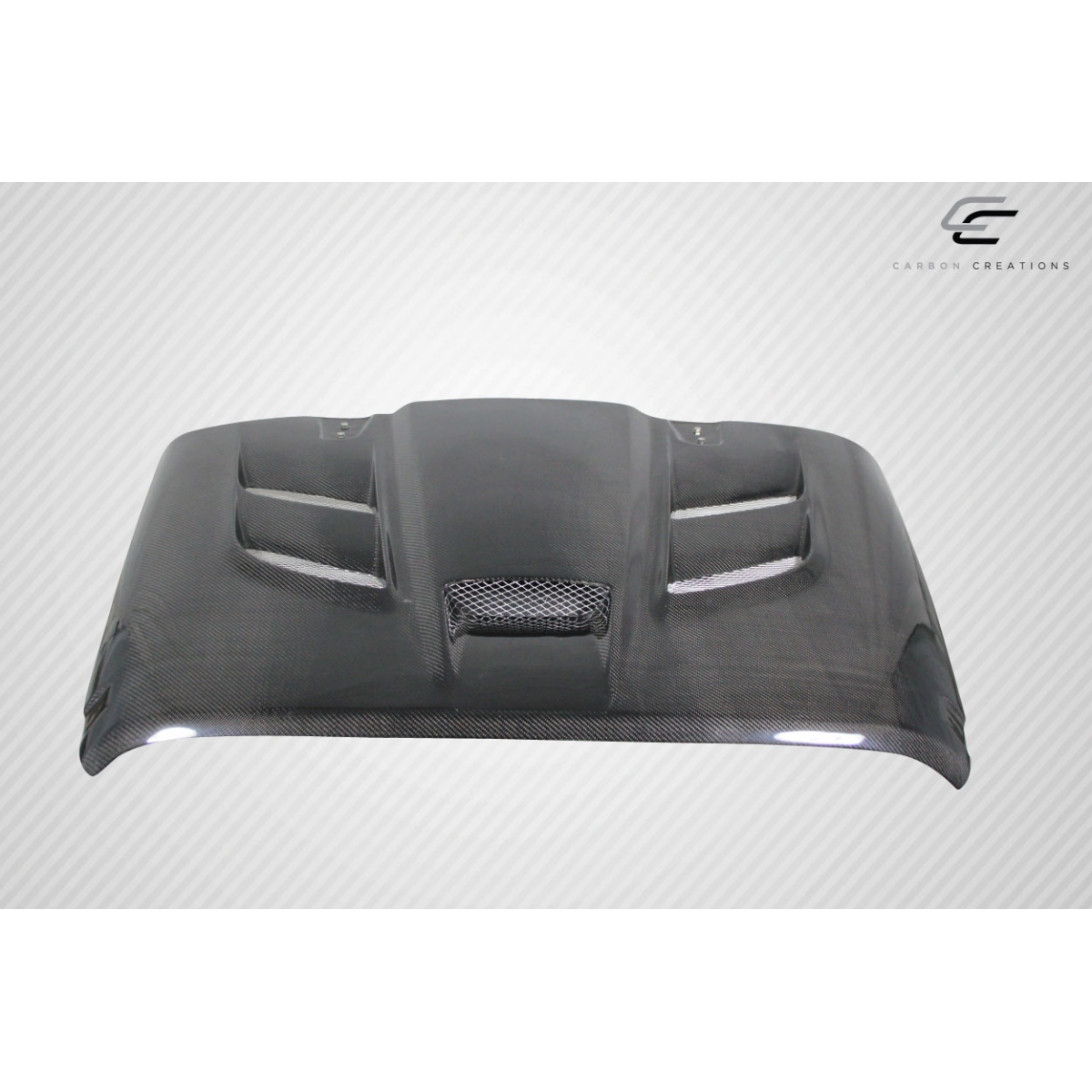 Modify your Jeep Wrangler 2007 with our Exterior/Hoods - Front perspective showing hood design and detail