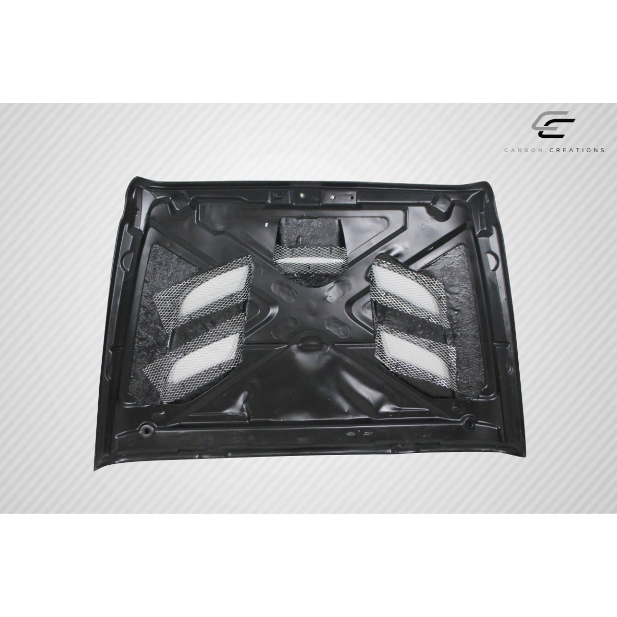 Modify your Jeep Wrangler 2007 with our Exterior/Hoods - Top view of hood part angled slightly down