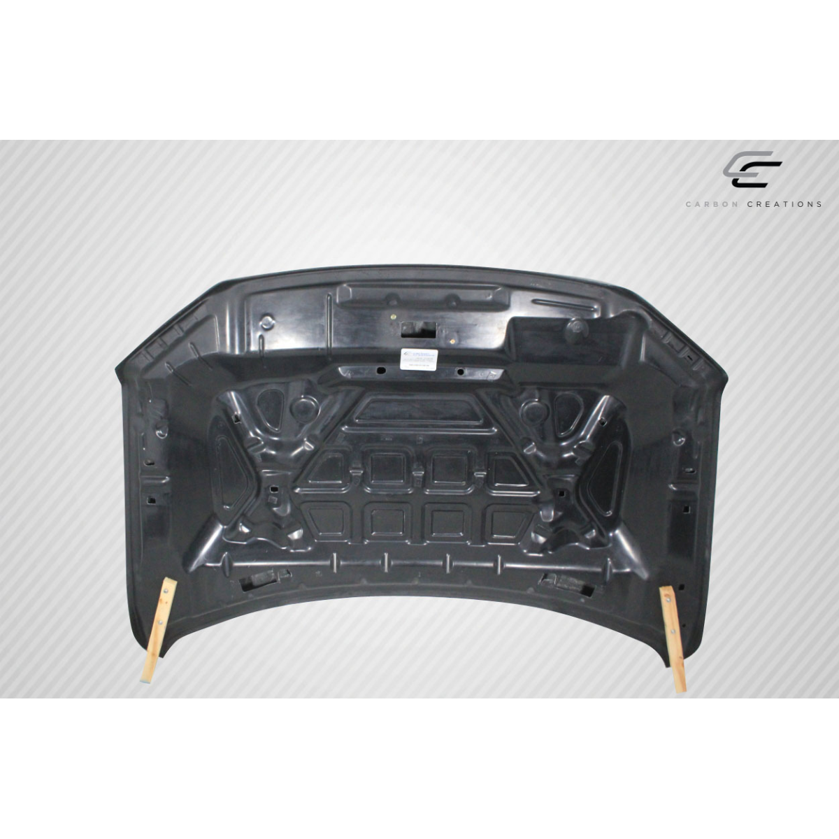 Modify your Ford F-150 2015 with our Exterior/Hoods - Angle view of the GT500 hood from front to rear