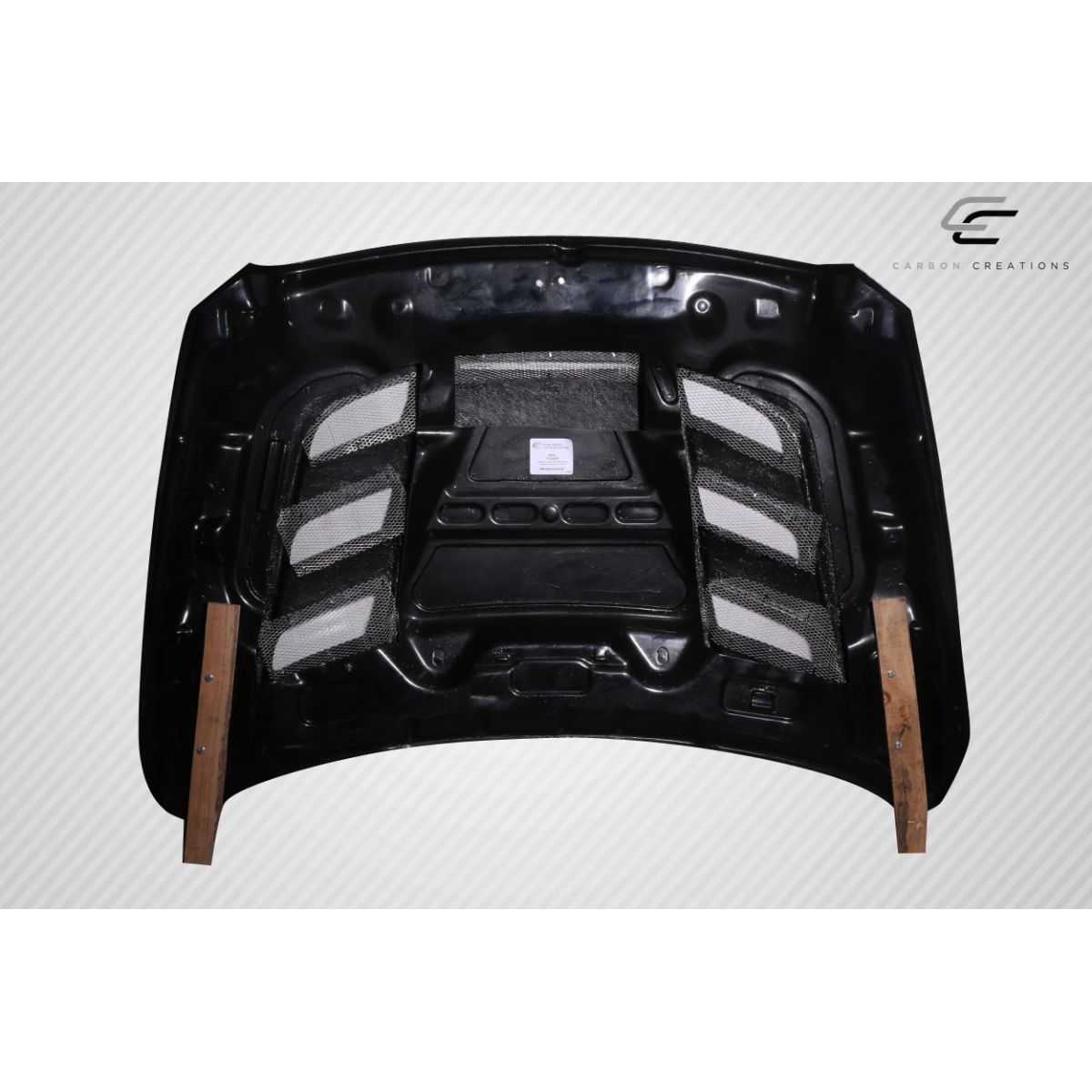 Modify your Dodge Ram 2009 with our Exterior/Hoods - Part view is top down and slightly angled