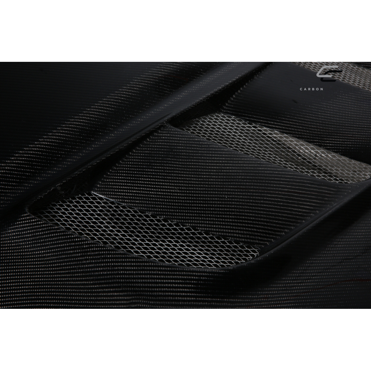 Modify your Dodge Ram 2009 with our Exterior/Hoods - Top down view showcasing carbon fiber design