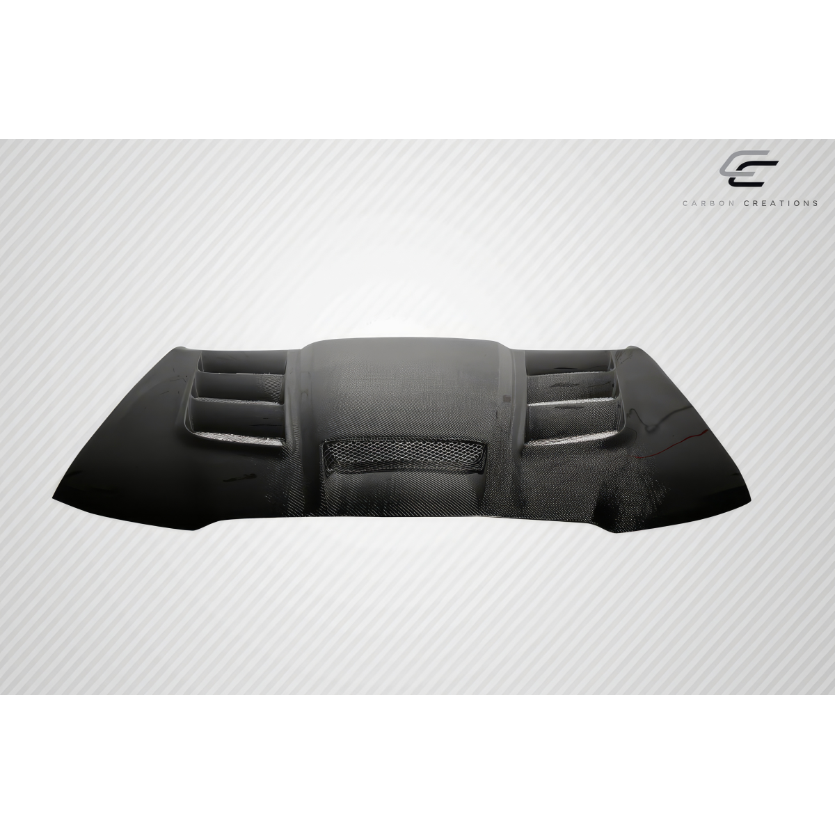 Modify your Toyota Tacoma 2005 with our Exterior/Hoods - Top down view of car hood at slight angle