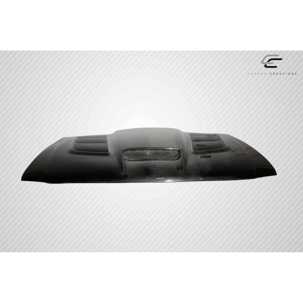 Modify your Ford F-150 1997 with our Exterior/Hoods - Image shows hood at a straight top view angle