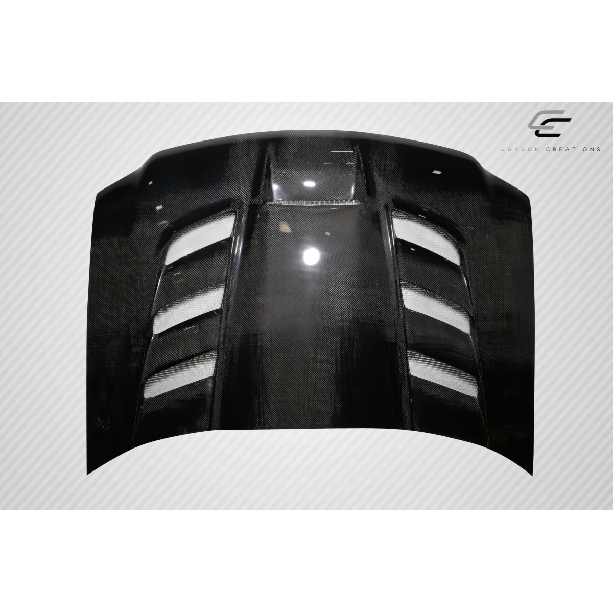 Modify your Ford F-150 1997 with our Exterior/Hoods - Part is viewed from a top-down angle