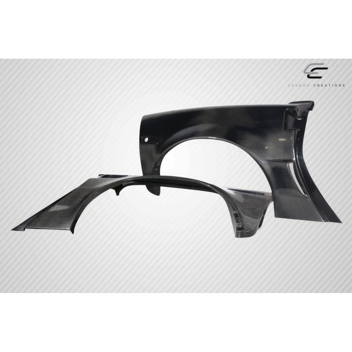 Modify your Chevrolet Corvette 2005 with our Exterior/Fenders - Angled view showcasing carbon fiber fender parts