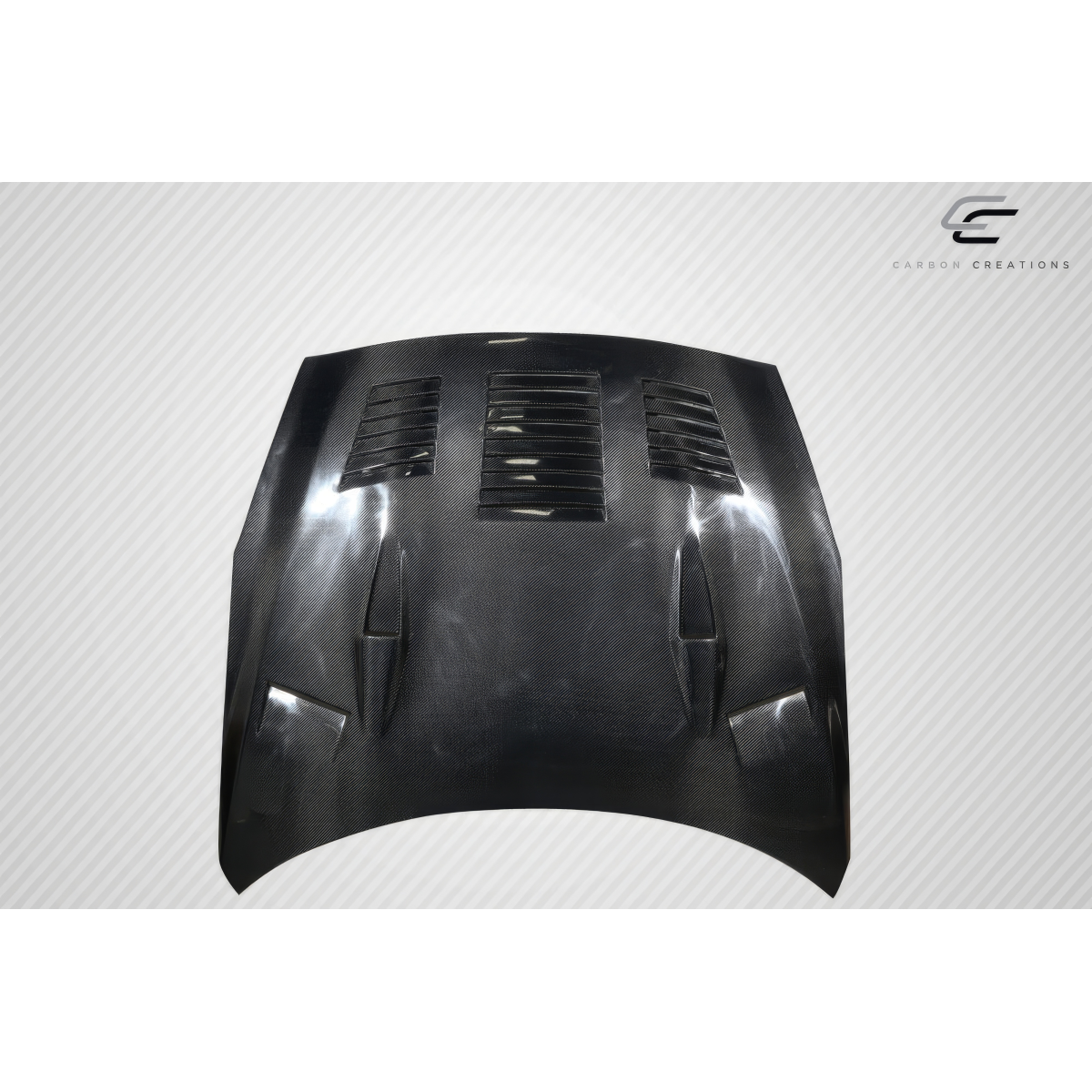 Modify your Nissan GT-R 2009 with our Exterior/Hoods - Front view of the carbon fiber hood