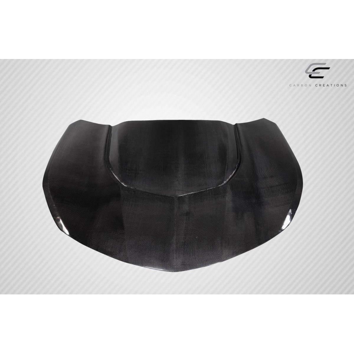 Modify your Chevrolet Camaro 2016 with our Exterior/Hoods - Front view of carbon fiber hood at straight angle