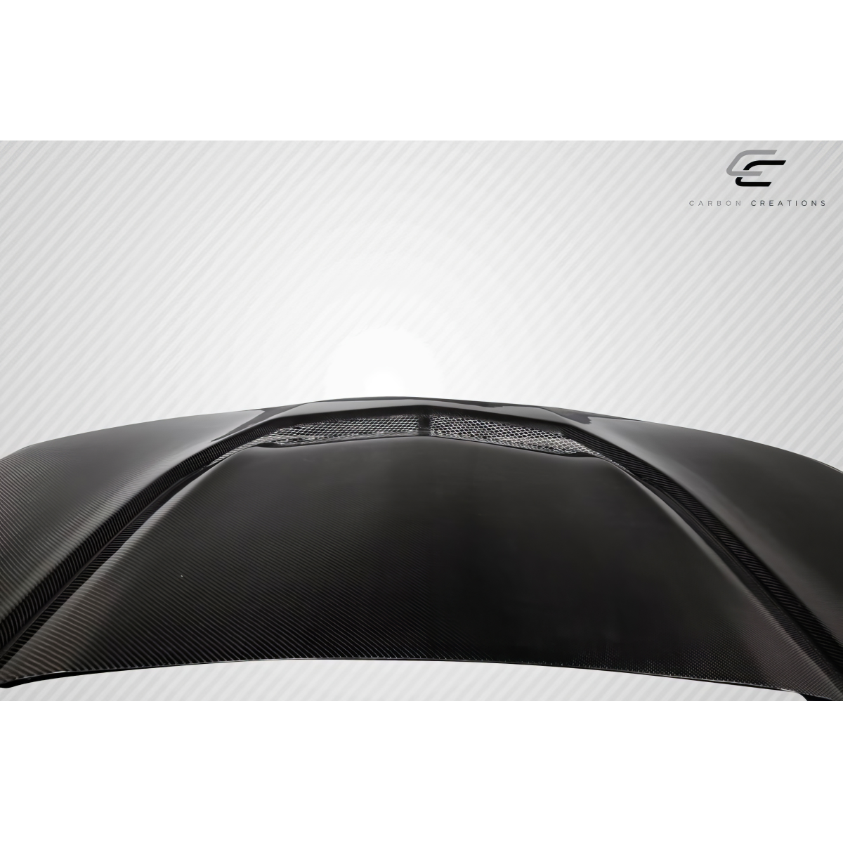 Modify your Chevrolet Camaro 2016 with our Exterior/Hoods - Viewed from a frontal top-down angle