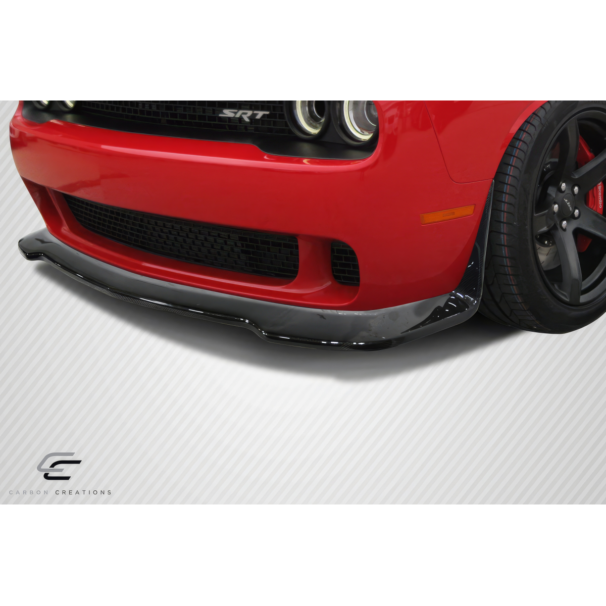 Modify your Dodge Challenger 2008 with our Exterior/Front Bumpers or Lips - Front view of car part slightly angled down