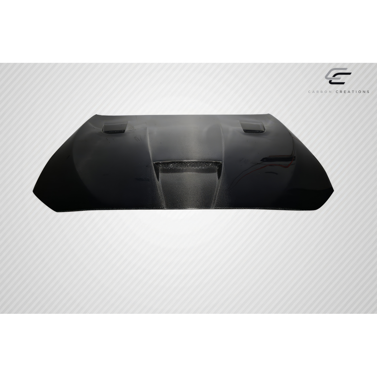 Modify your BMW 5-Series 2011 with our Exterior/Hoods - Top down view of carbon fiber hood part