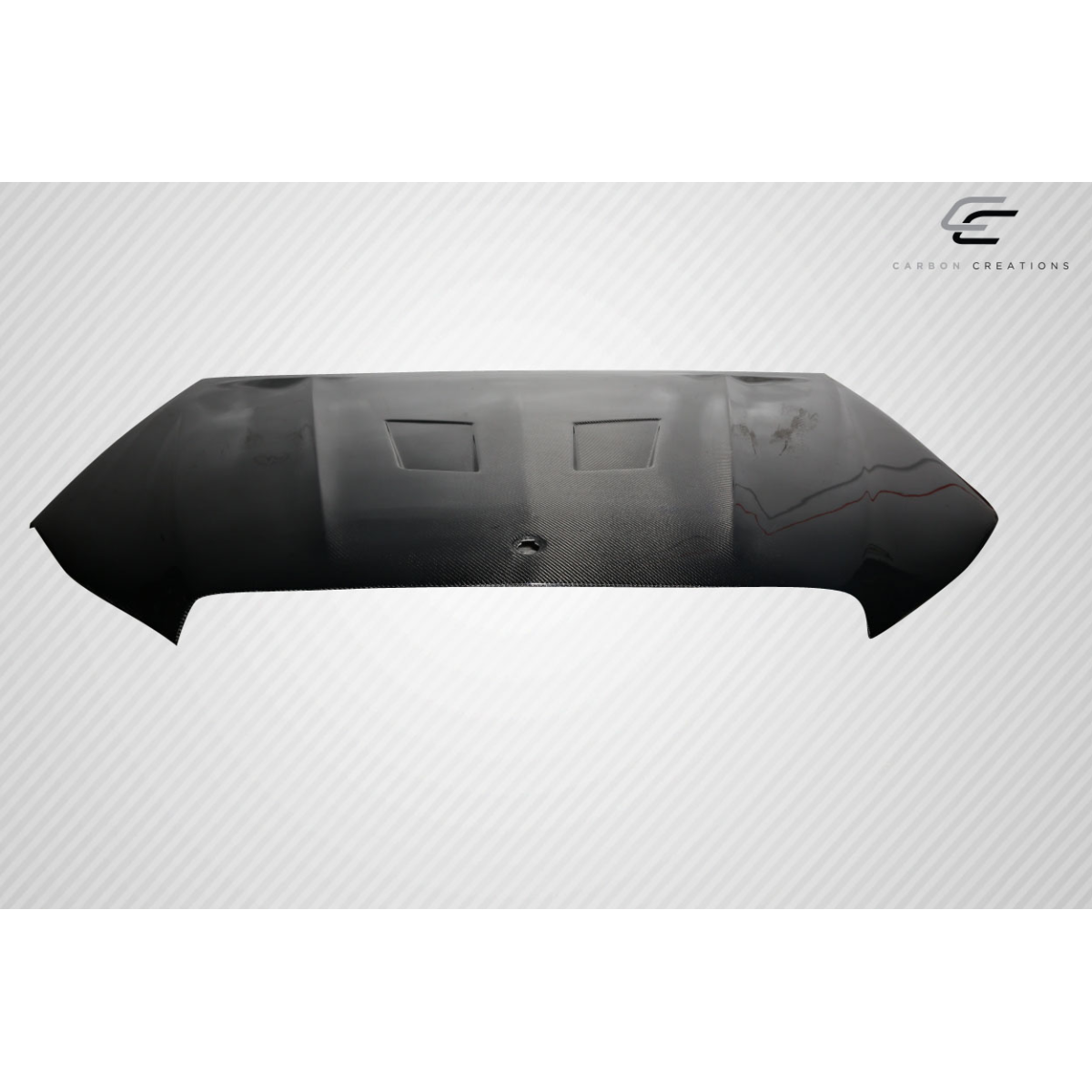 Modify your Mercedes-Benz E-Class 2014 with our Exterior/Hoods - Frontal angle of a carbon fiber hood