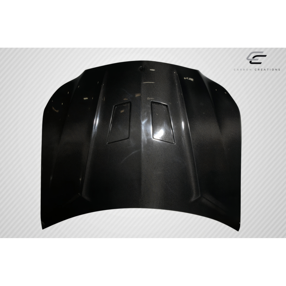 Modify your Mercedes-Benz E-Class 2014 with our Exterior/Hoods - Part viewed from a frontal top angle