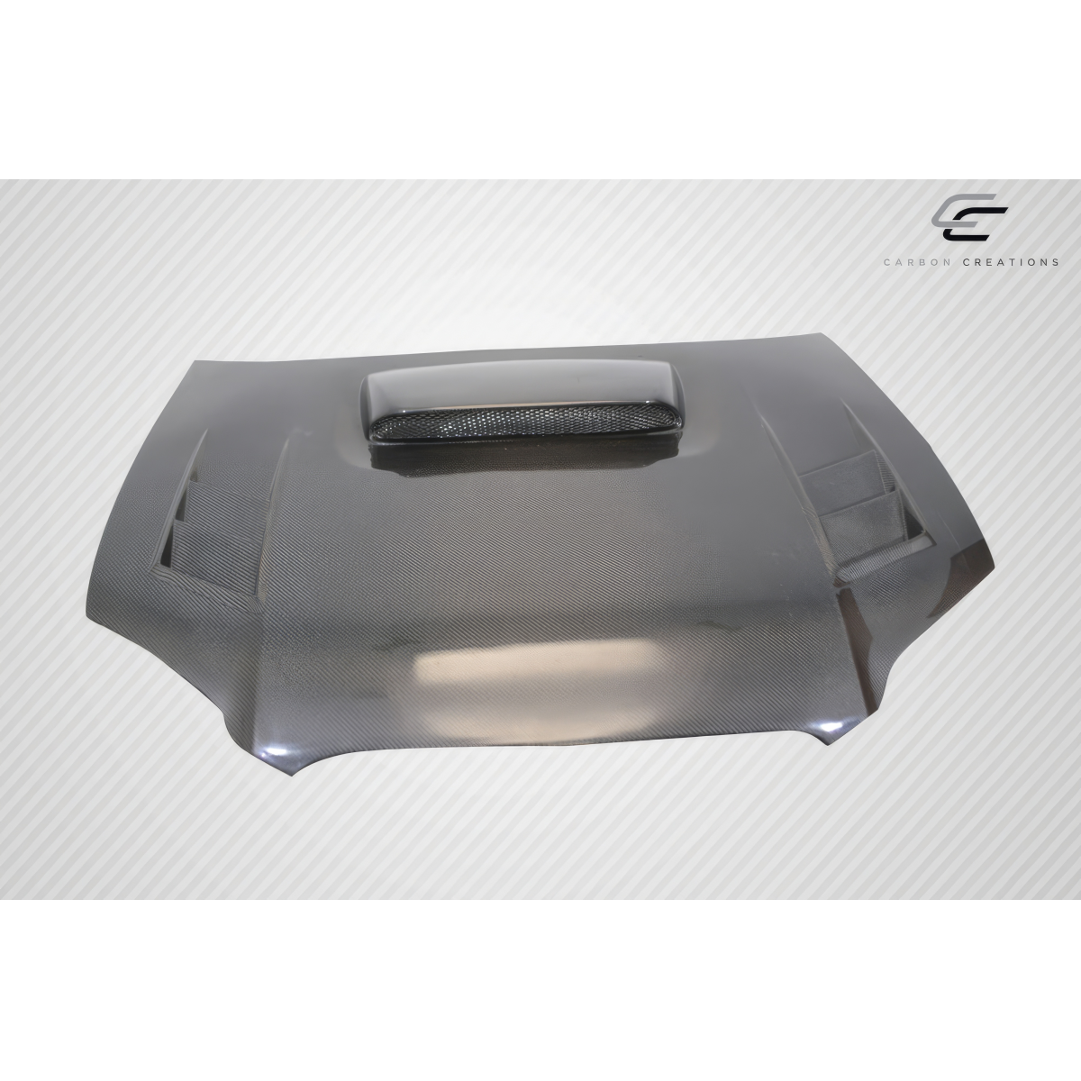 Modify your Subaru Impreza 2004 with our Exterior/Hoods - Top down perspective of carbon fiber hood