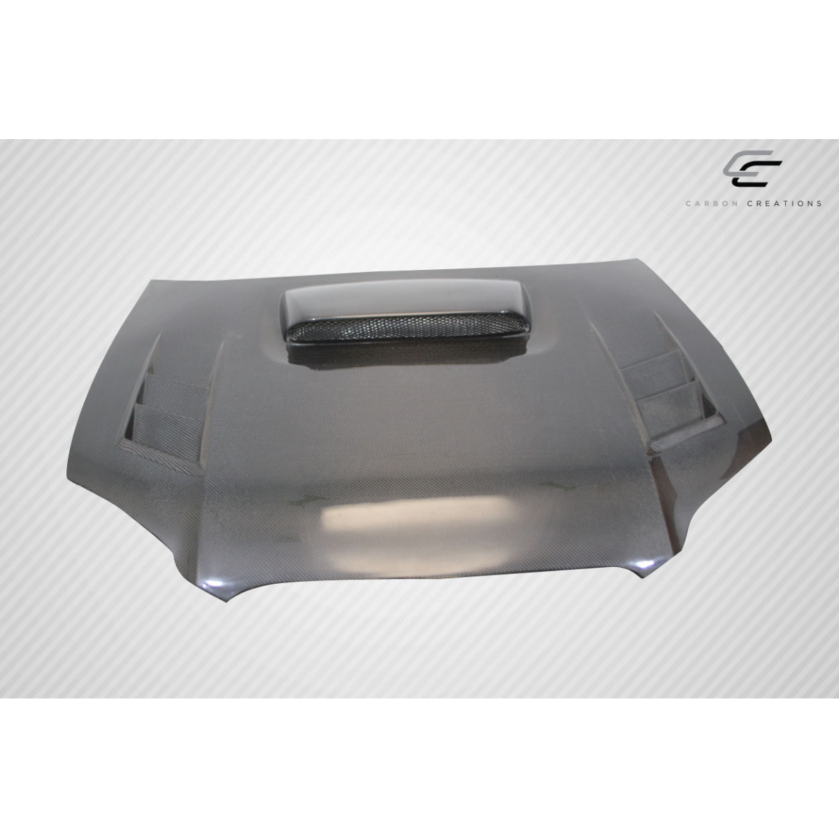 Modify your Subaru Impreza 2004 with our Exterior/Hoods - Top view of the hood at a slight angle