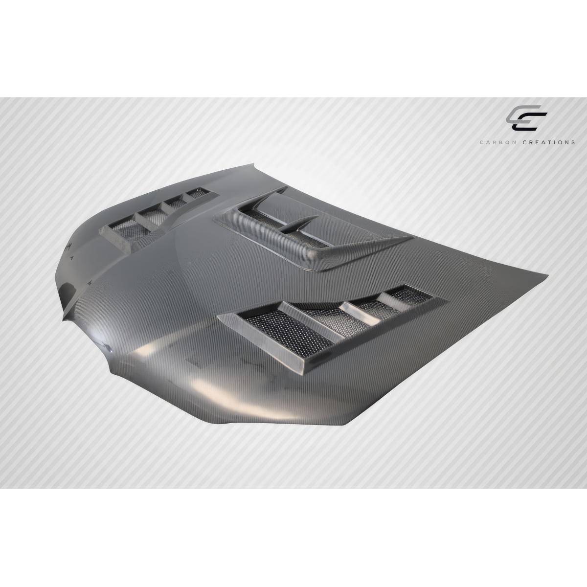 Modify your Subaru Impreza 2006 with our Exterior/Hoods - Part viewed from above at a slight angle